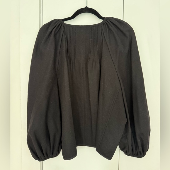 NACKIYE Grand Bazaar 100% Wool Top / Blouse in Noir - Picture 3 of 4